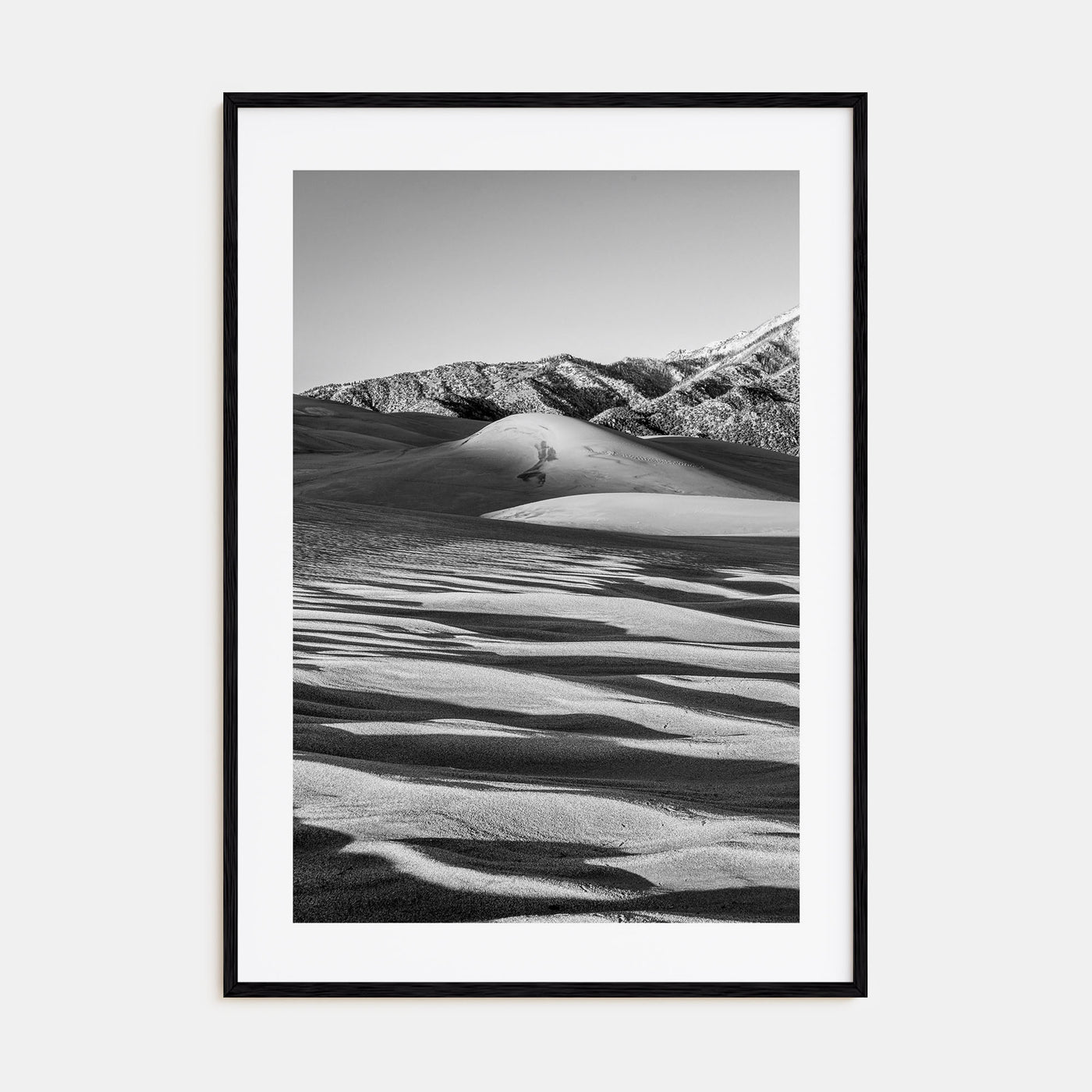 Great Sand Dunes National Park Photo B&W Poster