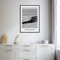 Great Sand Dunes National Park Portrait B&W Poster