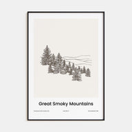 Great Smoky Mountains National Park Drawn Poster