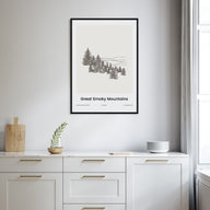 Great Smoky Mountains National Park Drawn Poster
