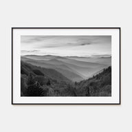 Great Smoky Mountains National Park Landscape B&W No 1 Poster