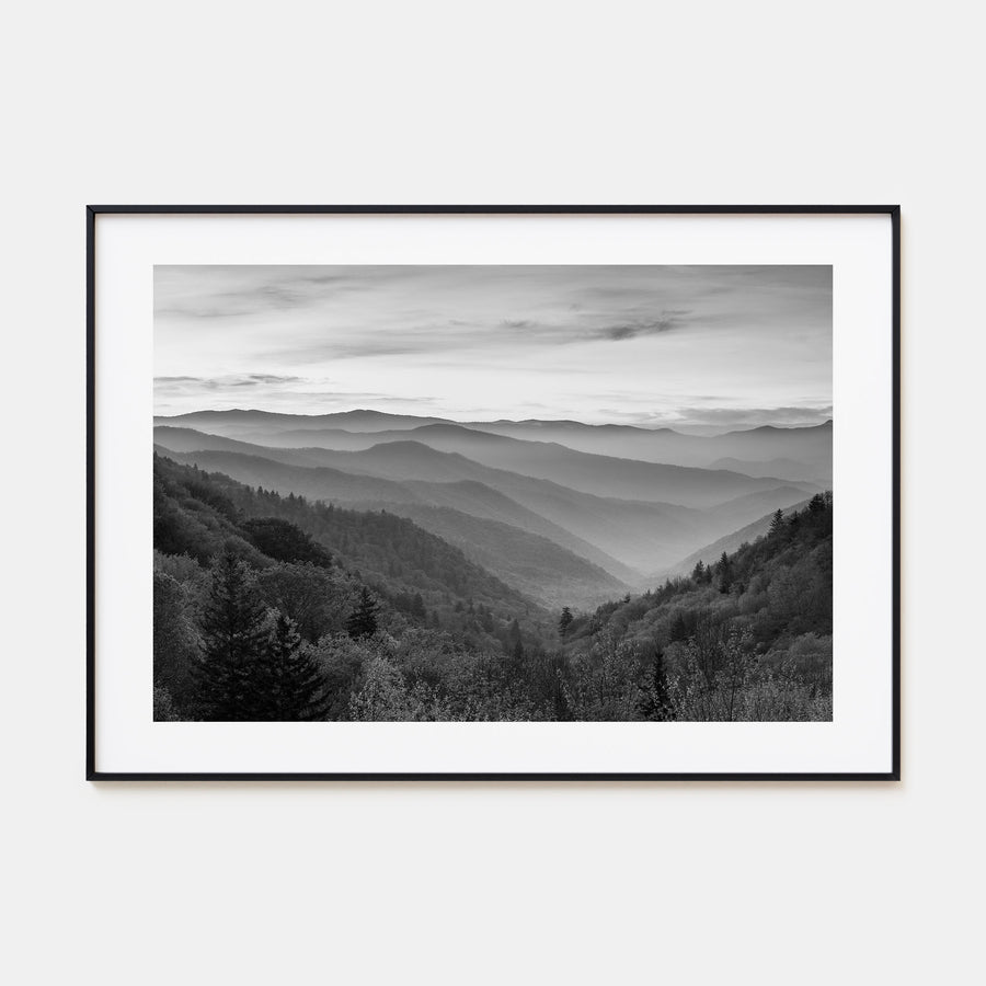 Great Smoky Mountains National Park Landscape B&W No 1 Poster