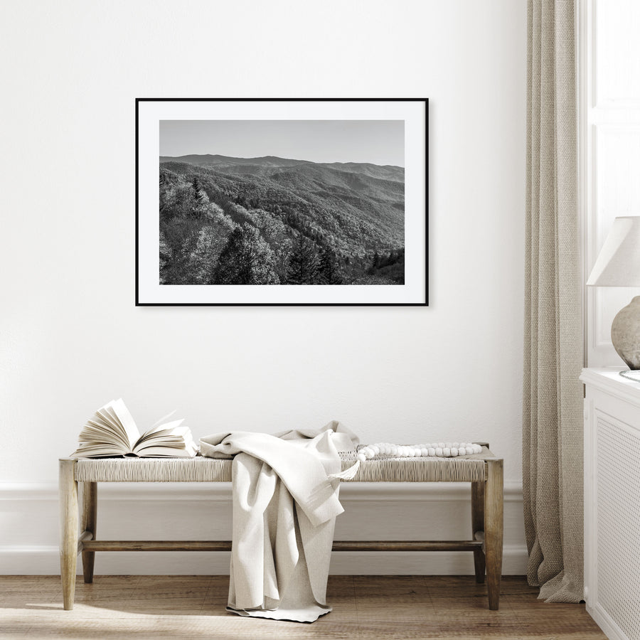Great Smoky Mountains National Park Landscape B&W No 2 Poster