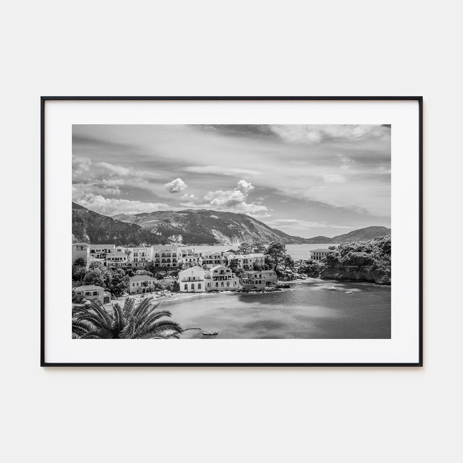 Greece Landscape B&W Poster