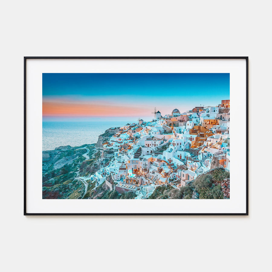 Greece Landscape Color Poster