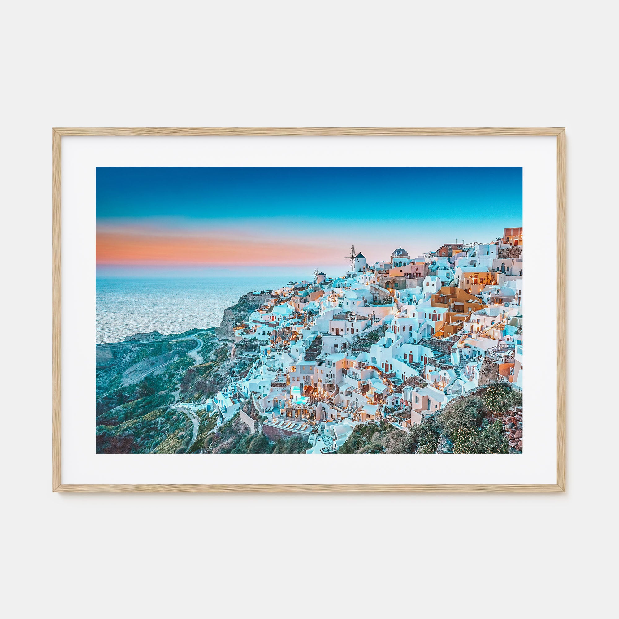 Greece Landscape Color Poster