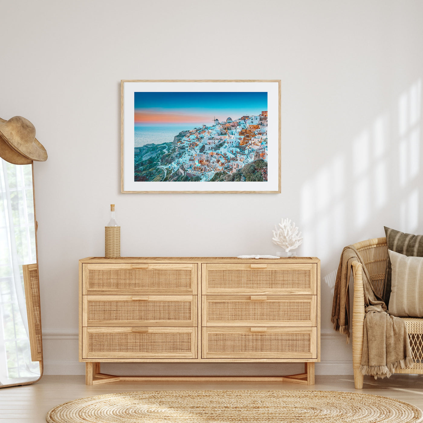 Greece Landscape Color Poster