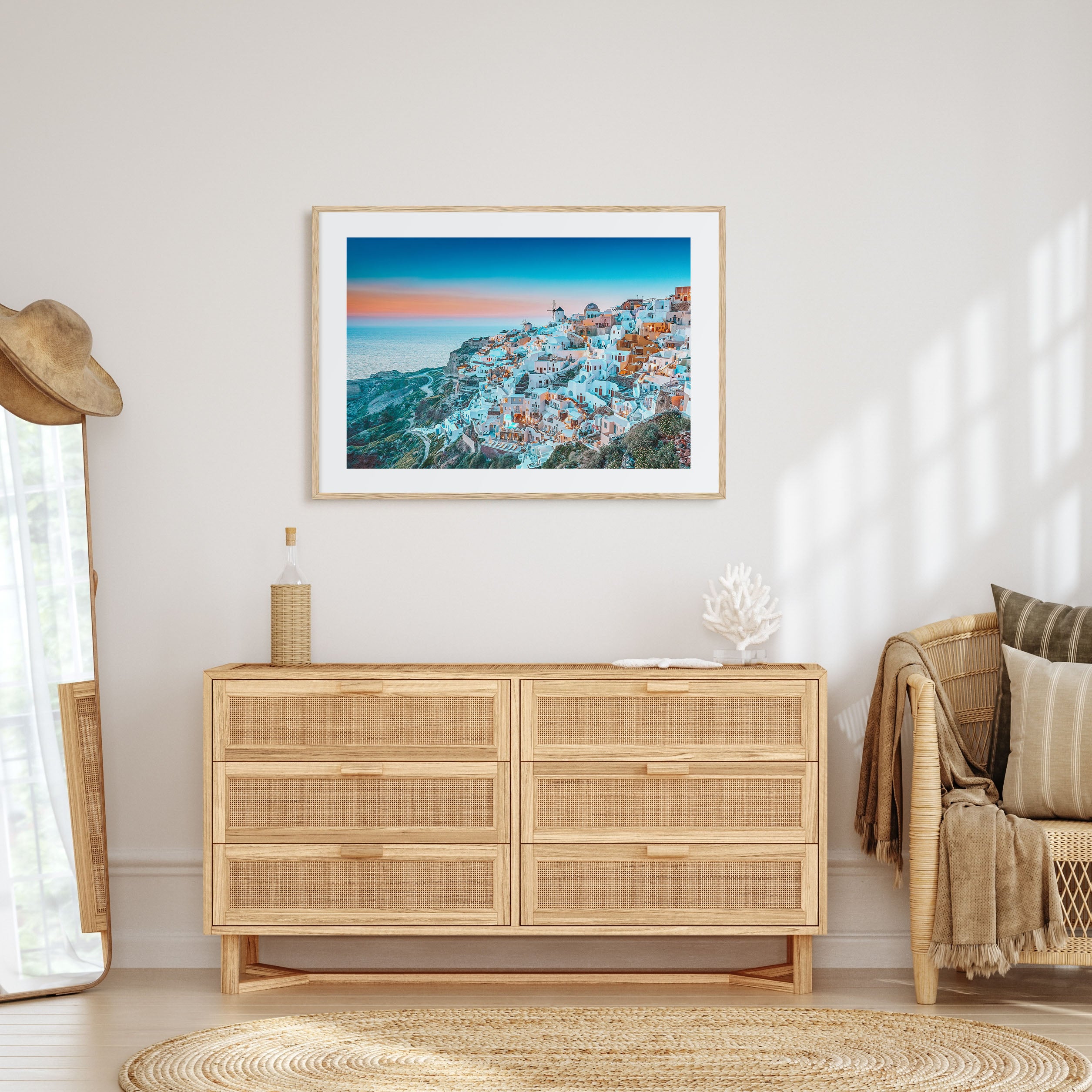 Greece Landscape Color Poster