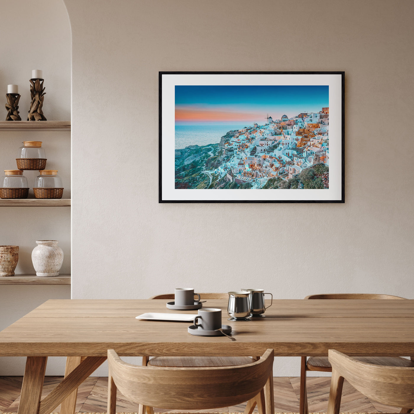 Greece Landscape Color Poster