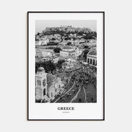 Greece Portrait B&W No 1 Poster