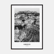 Greece Portrait B&W No 1 Poster