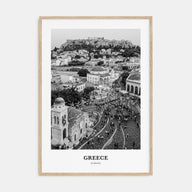 Greece Portrait B&W No 1 Poster
