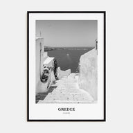 Greece Portrait B&W No 2 Poster