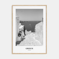 Greece Portrait B&W No 2 Poster