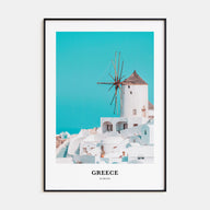 Greece Portrait Color Poster