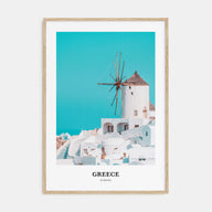 Greece Portrait Color Poster