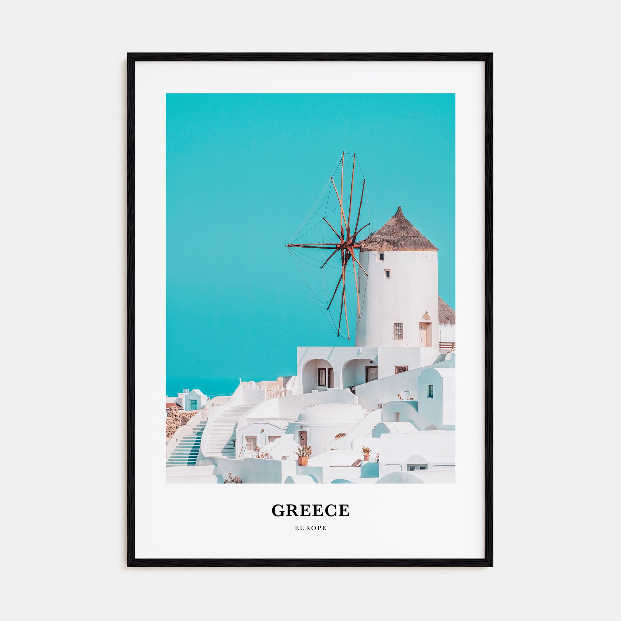 Greece Portrait Color Poster