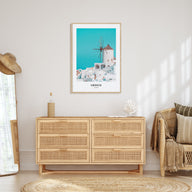 Greece Portrait Color Poster