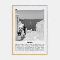 Greece Travel B&W No 2 Poster
