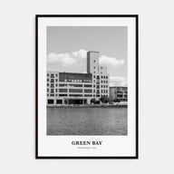 Green Bay Portrait B&W Poster