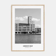 Green Bay Portrait B&W Poster