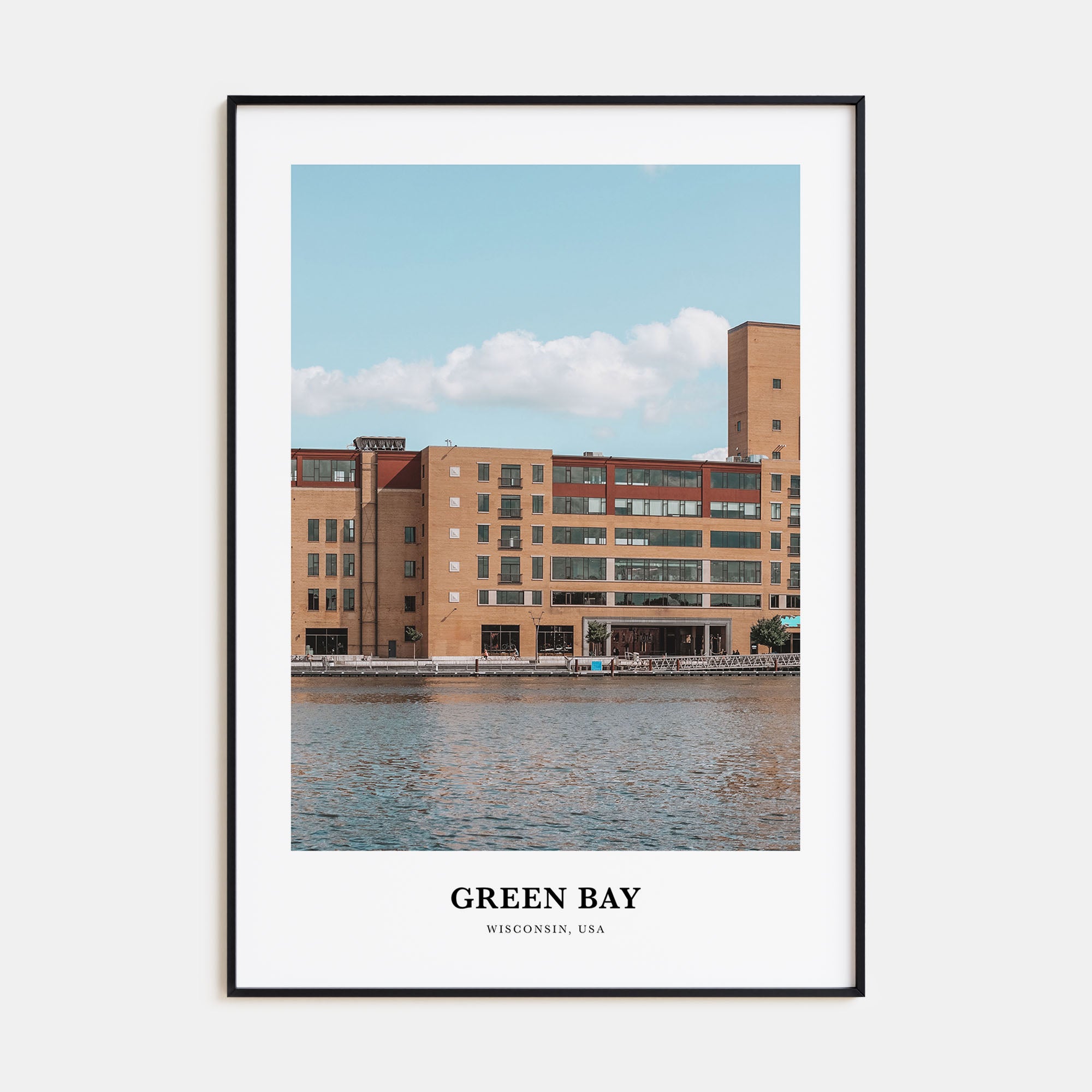 Green Bay Portrait Color Poster