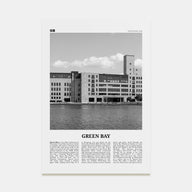 Green Bay Travel B&W Poster