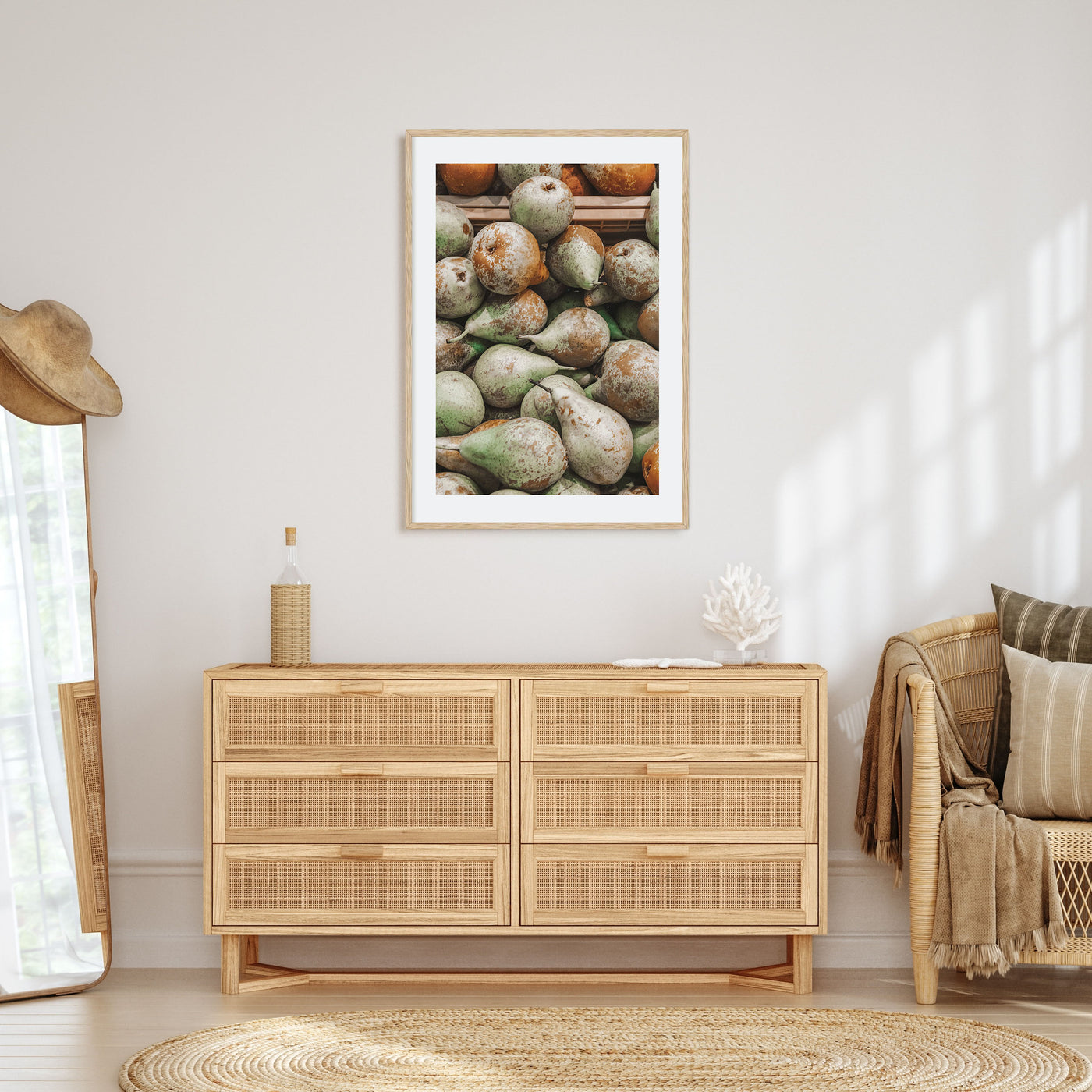 Green Pears Photo Color Poster