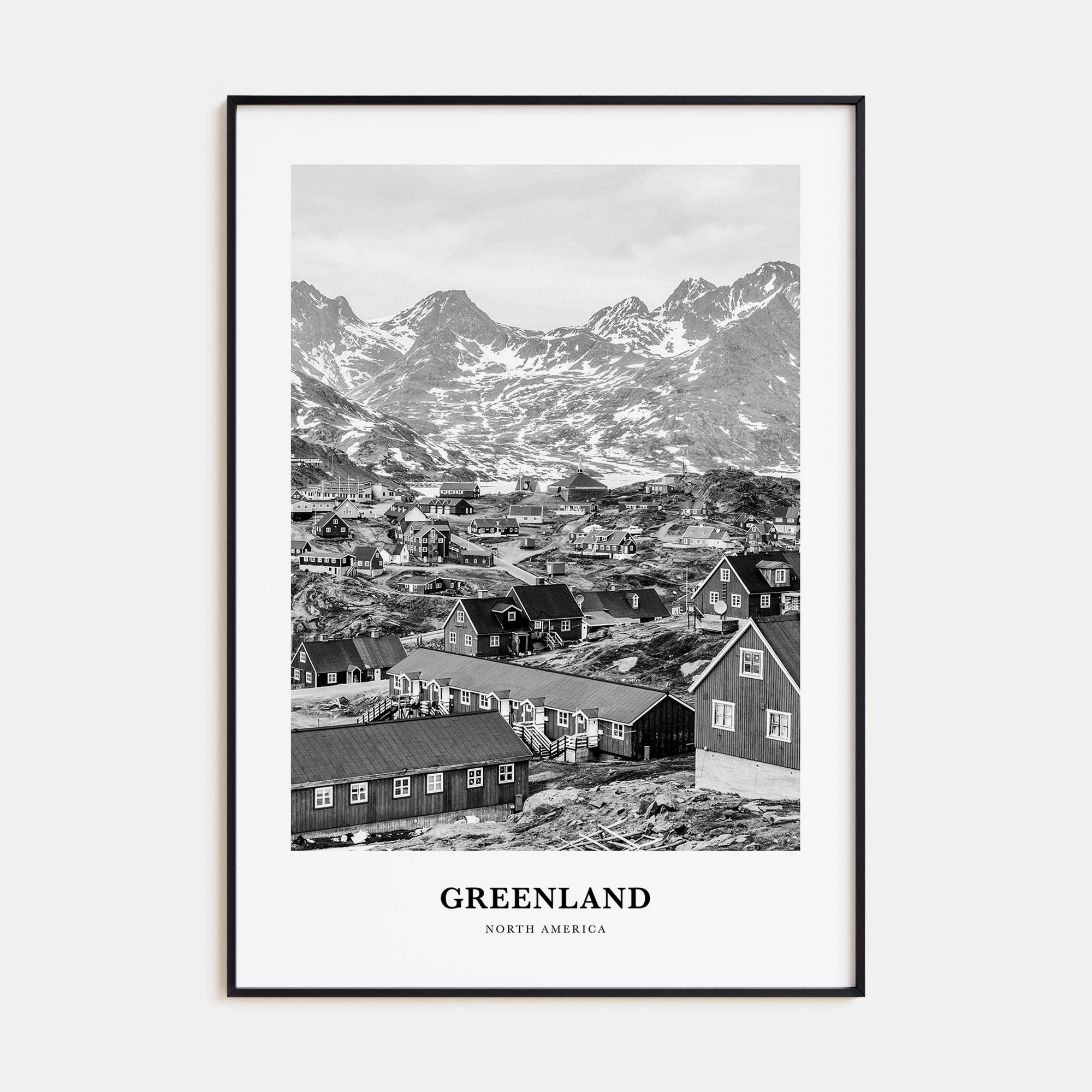 Greenland Portrait B&W Poster