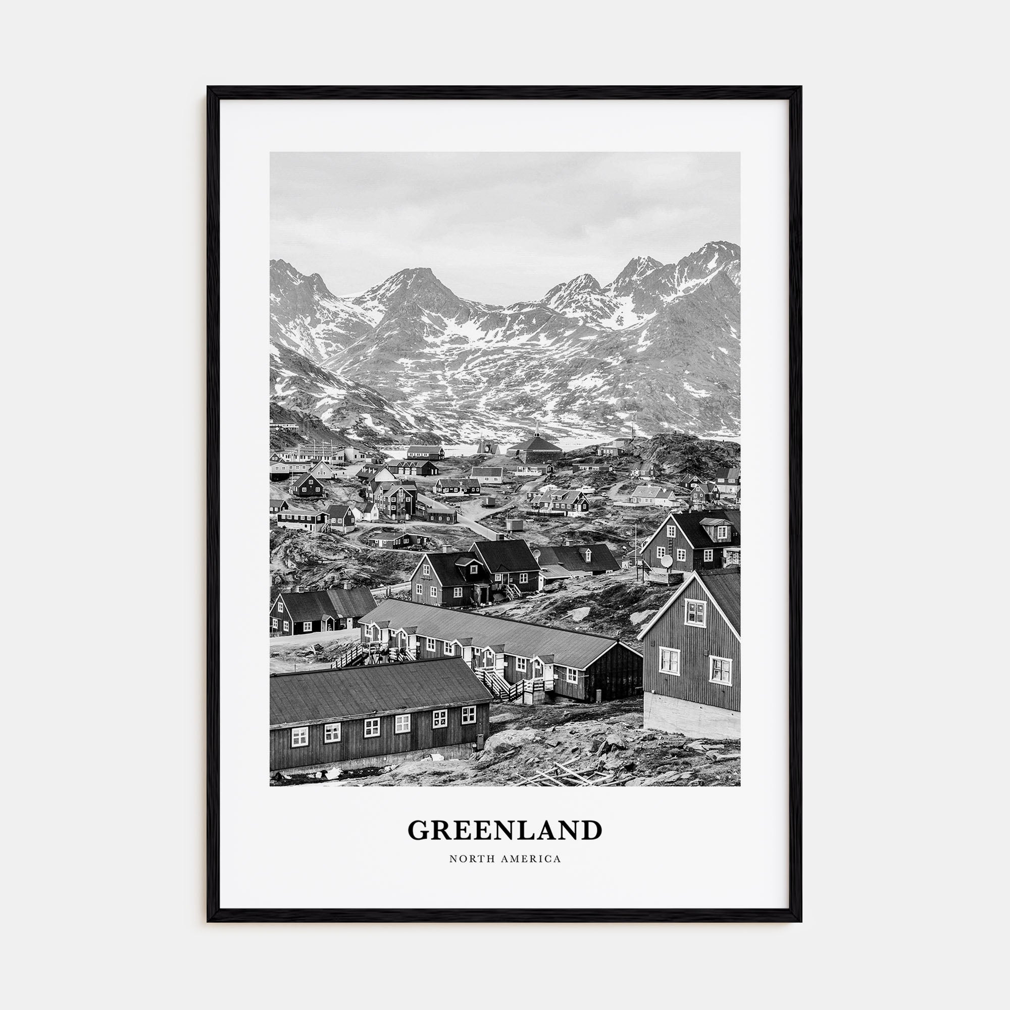 Greenland Portrait B&W Poster