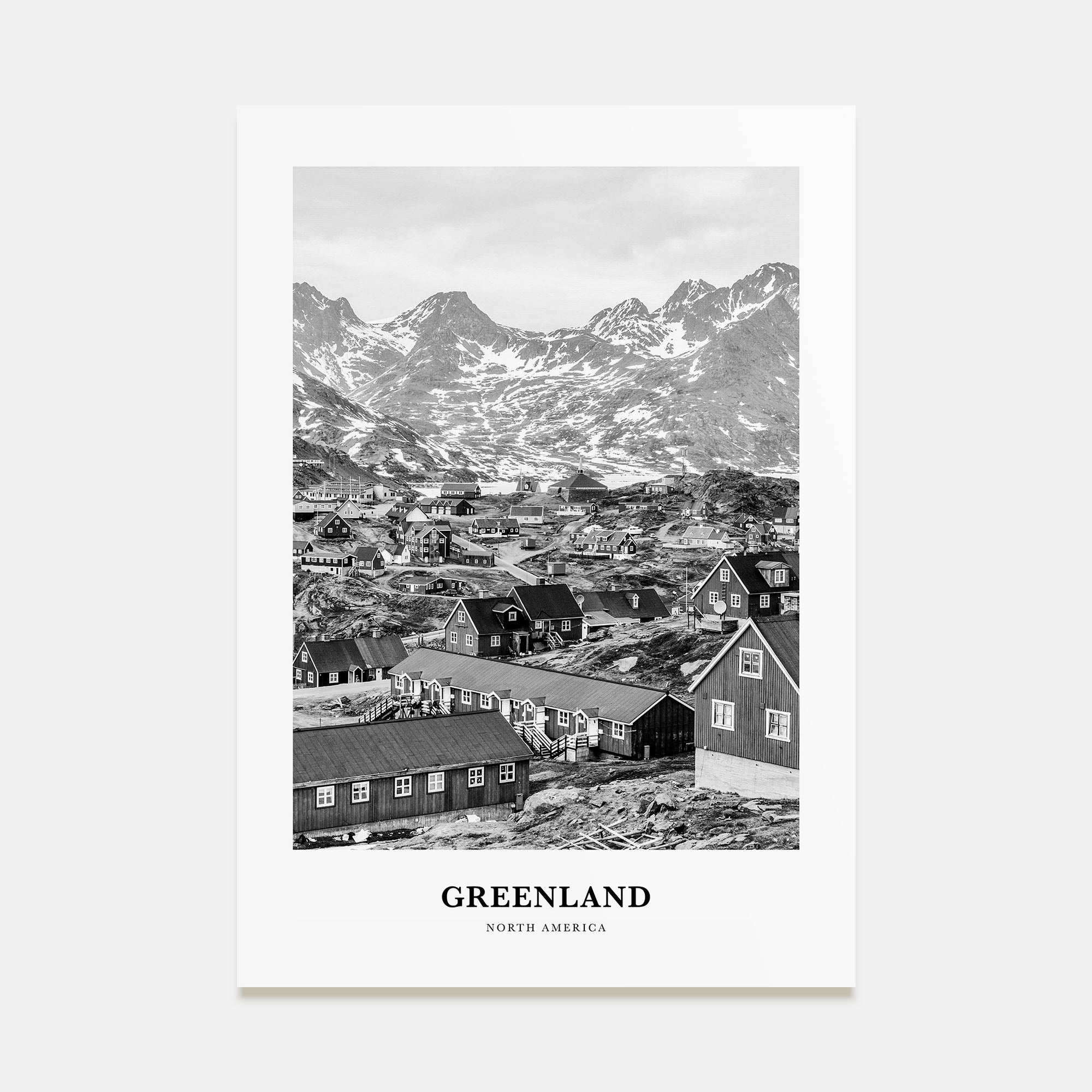 Greenland Portrait B&W Poster