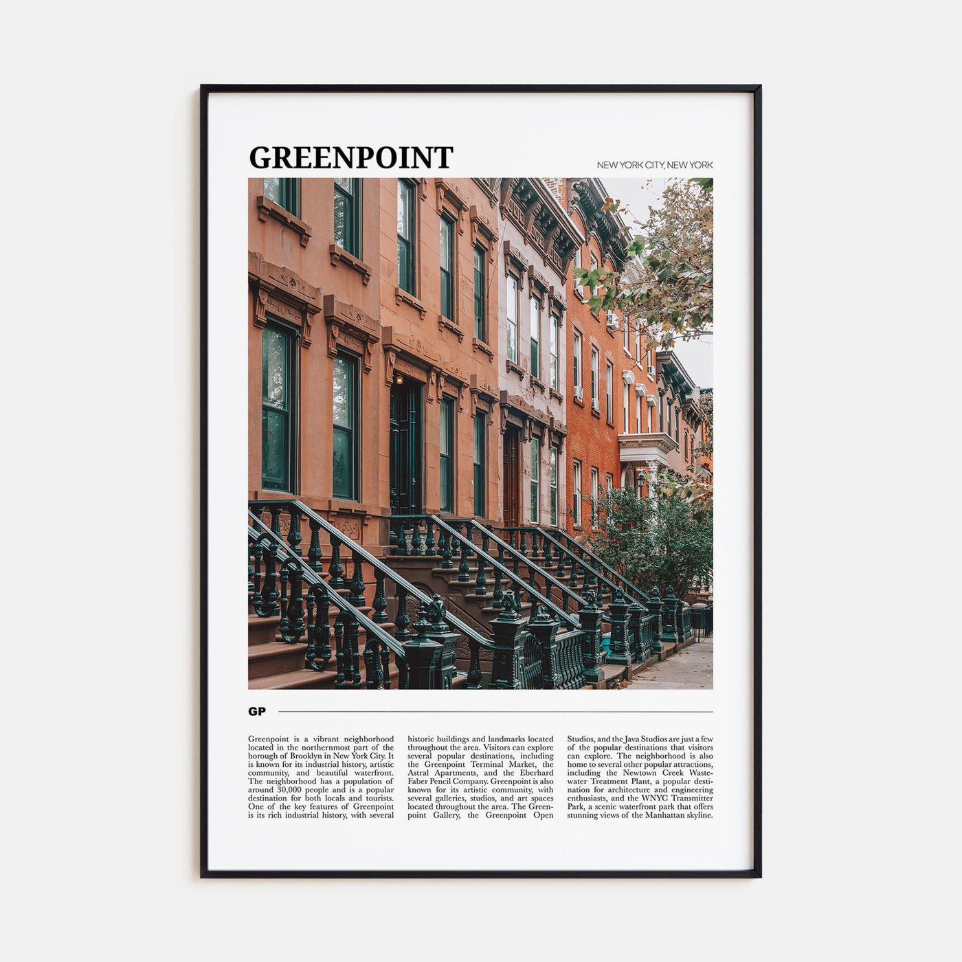 Greenpoint Travel Color Poster