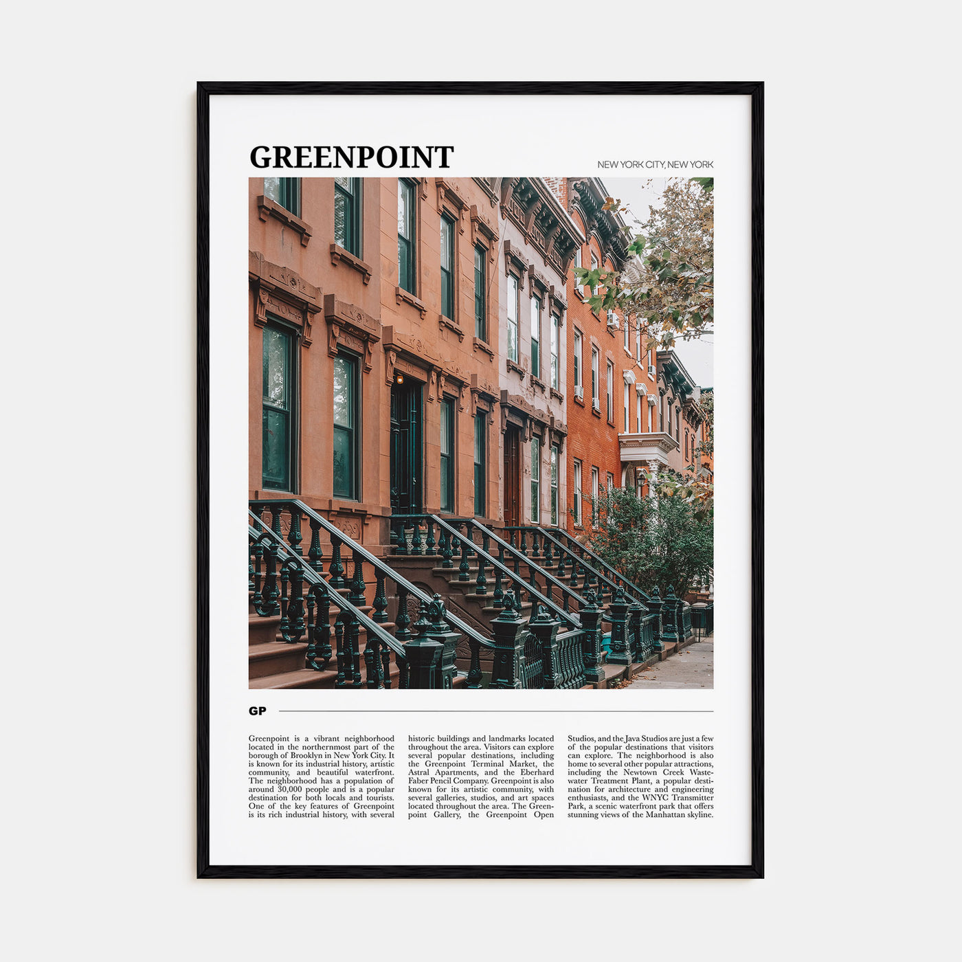 Greenpoint Travel Color Poster