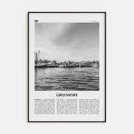 Greenport Travel B&W Poster