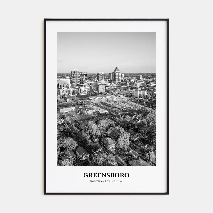 Greensboro Portrait B&W No 2 Poster