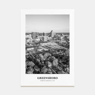 Greensboro Portrait B&W No 2 Poster
