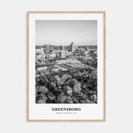 Greensboro Portrait B&W No 2 Poster