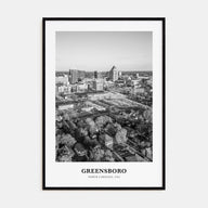 Greensboro Portrait B&W No 2 Poster