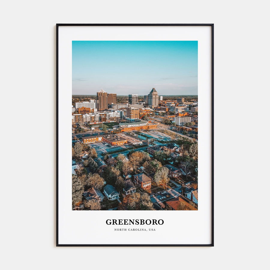 Greensboro Portrait Color Poster