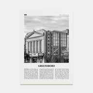 Greensboro Travel B&W No 2 Poster