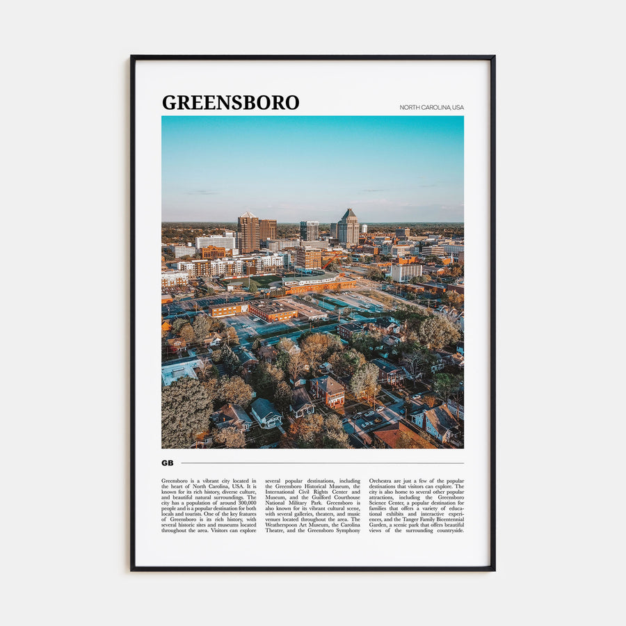 Greensboro Travel Color Poster