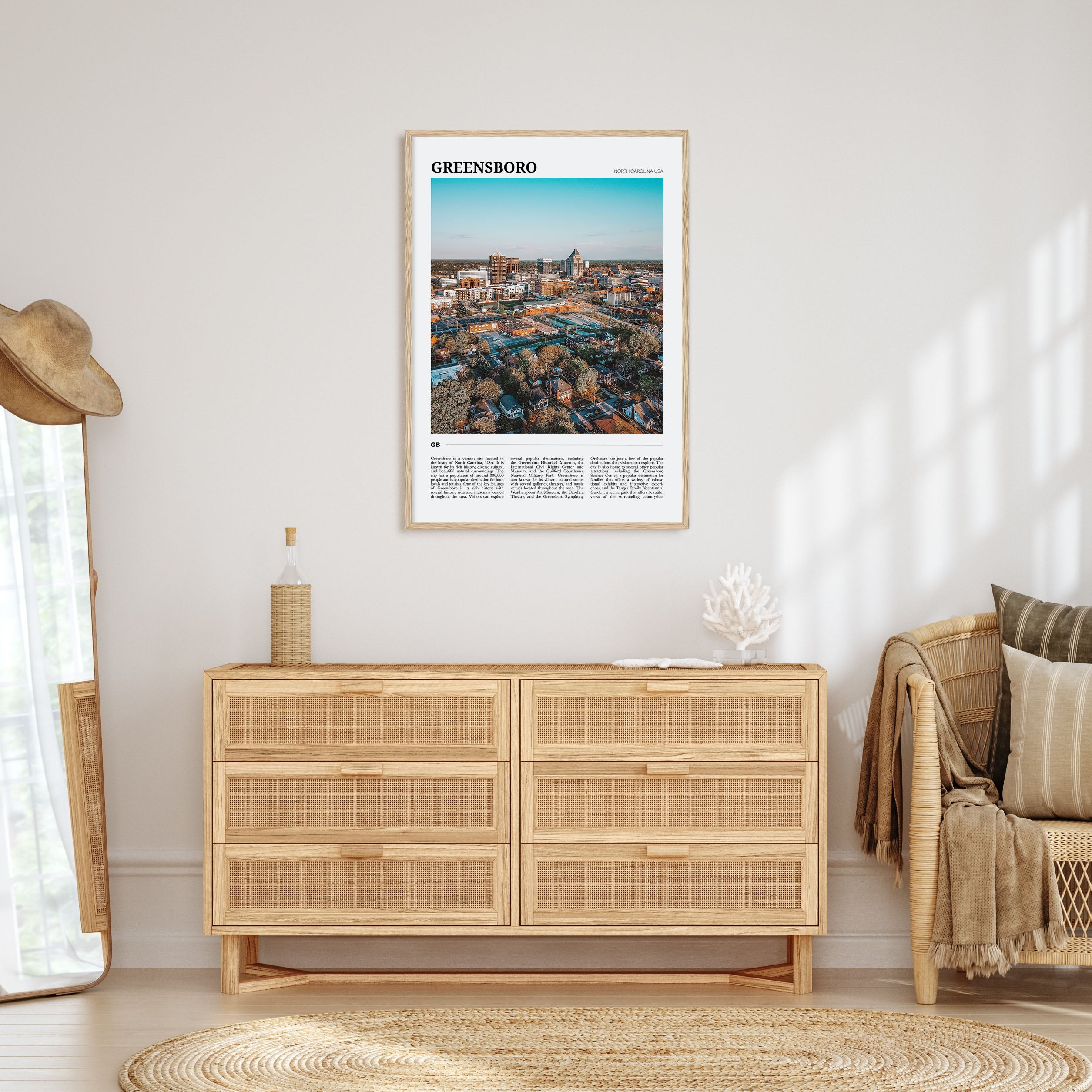 Greensboro Travel Color Poster