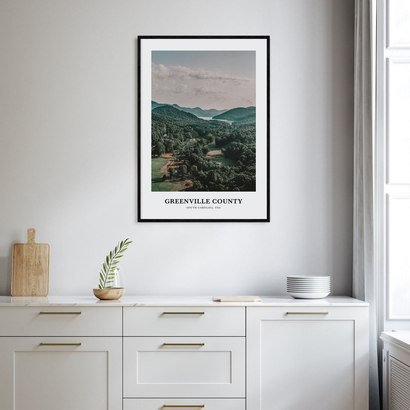 Greenville County Portrait Color Poster