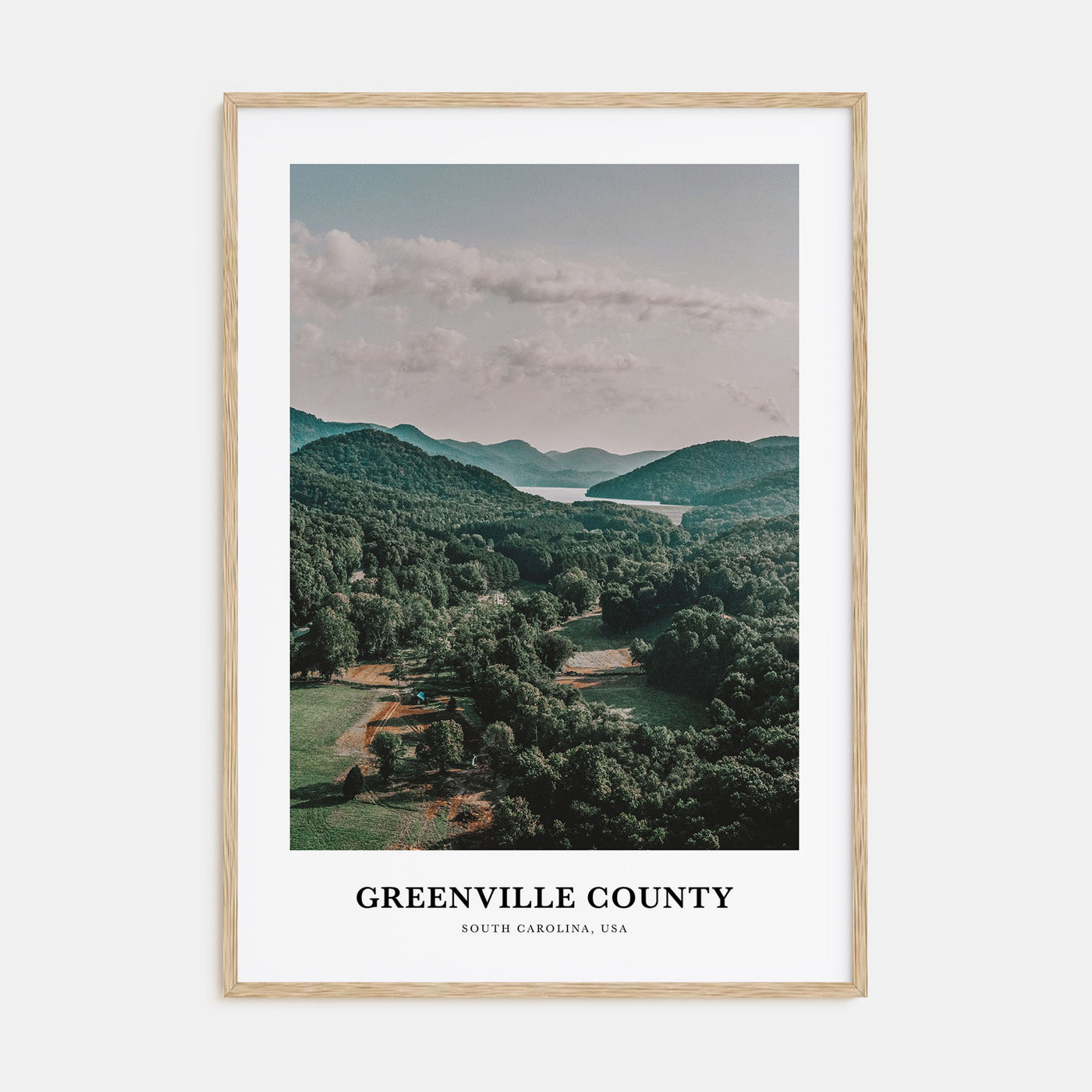 Greenville County Portrait Color Poster