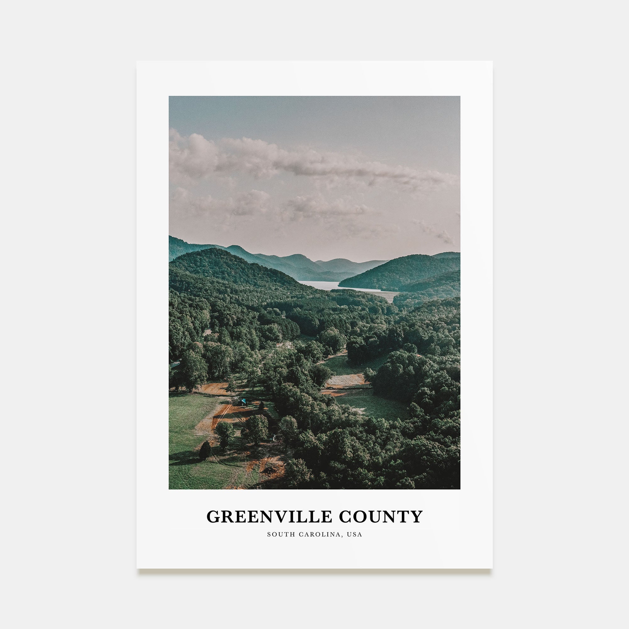 Greenville County Portrait Color Poster