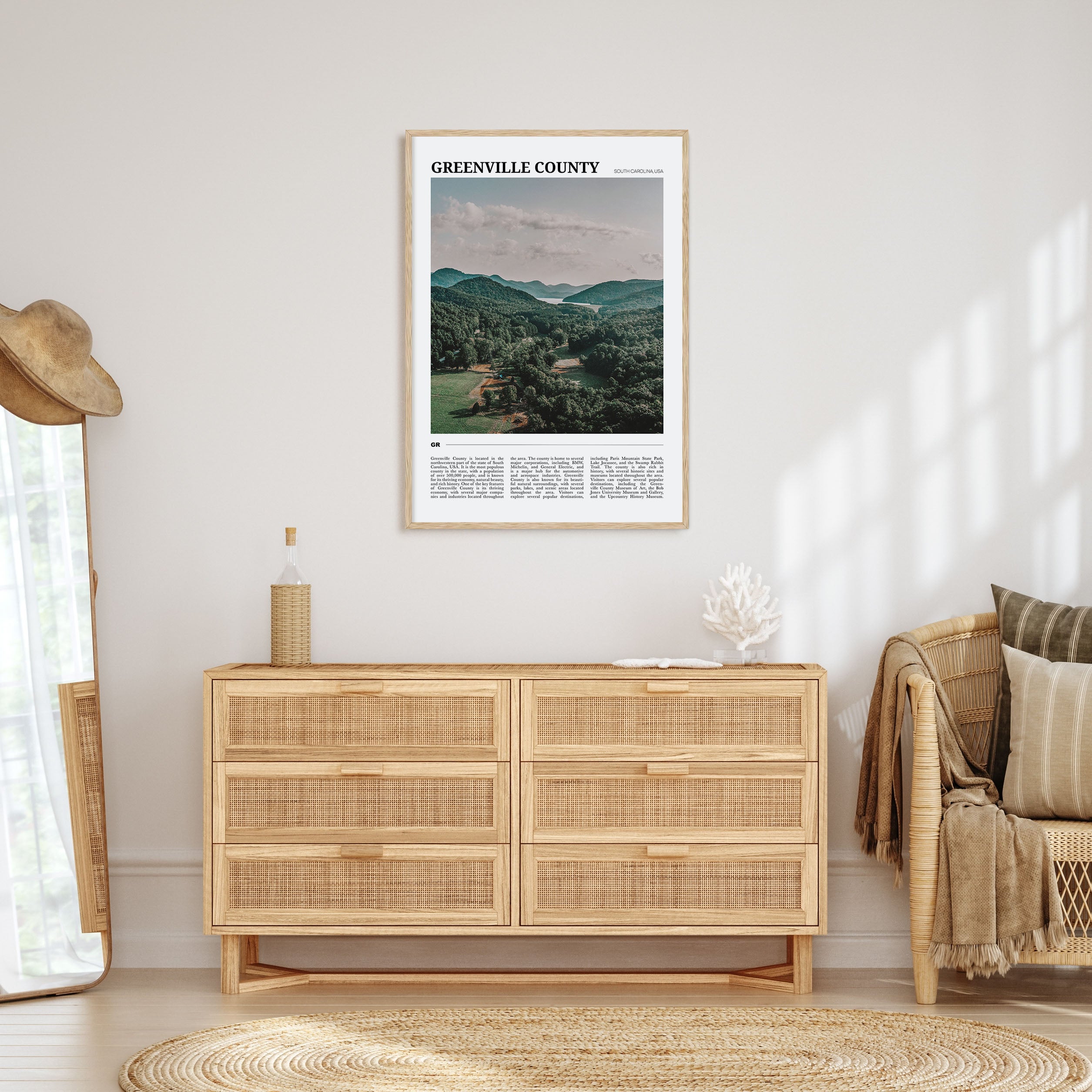 Greenville County Travel Color Poster