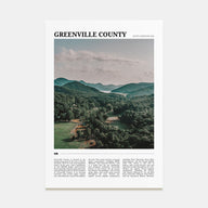 Greenville County Travel Color Poster