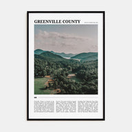 Greenville County Travel Color Poster
