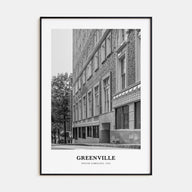 Greenville Portrait B&W No 1 Poster