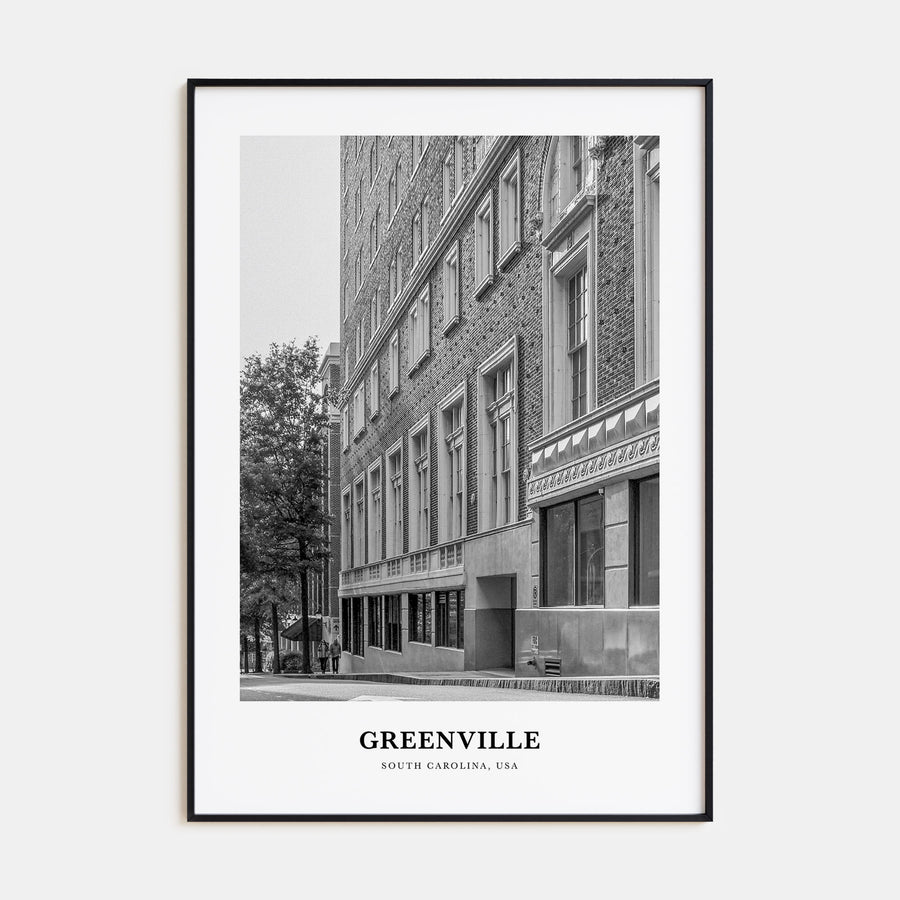 Greenville Portrait B&W No 1 Poster
